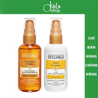 Tinh dầu dưỡng tóc Dessange Extreme 3 Huiles & sữa dưỡng tóc Dessange Nutri Extreme 100ml
