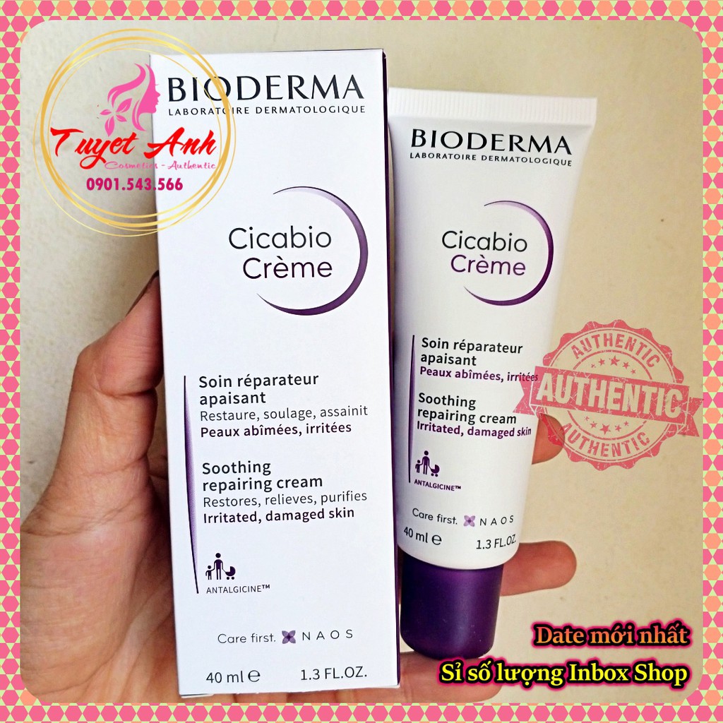 [Chính hãng] Kem Dưỡng phục hồi da kích ứng Bioderma Cicabio Crème Soothing Repairing Cream