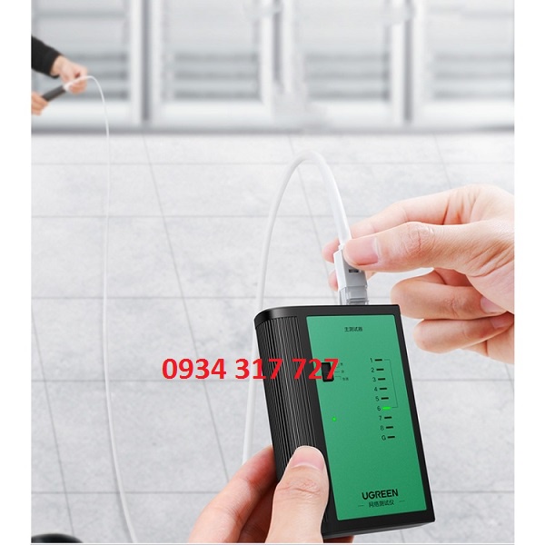 Máy test mạng Ugreen 10950 cao cấp tặng pin 9V