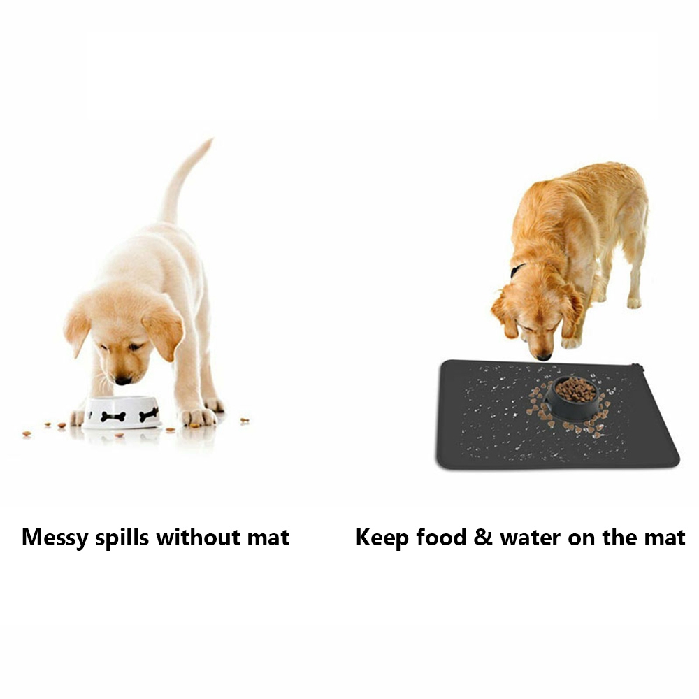 Thảm silicon lót bát ăn chống thấm nước tùy chọn màu sắc