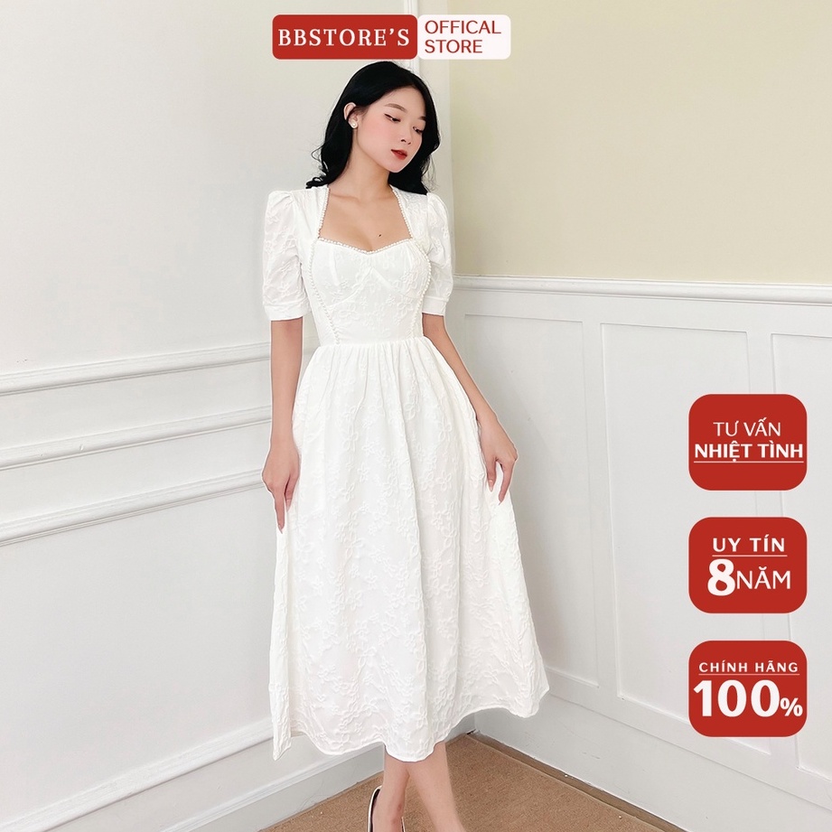 BBSTORE'S Đầm Xèo Dự Tiệc Cổ Vuông -TK529