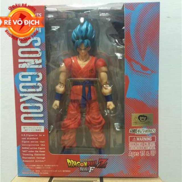 [Hàng có sẵn-Xả hàng tăng doanh số] Mô hình Goku Blue khớp cử động, sắc nét từng chi tiết