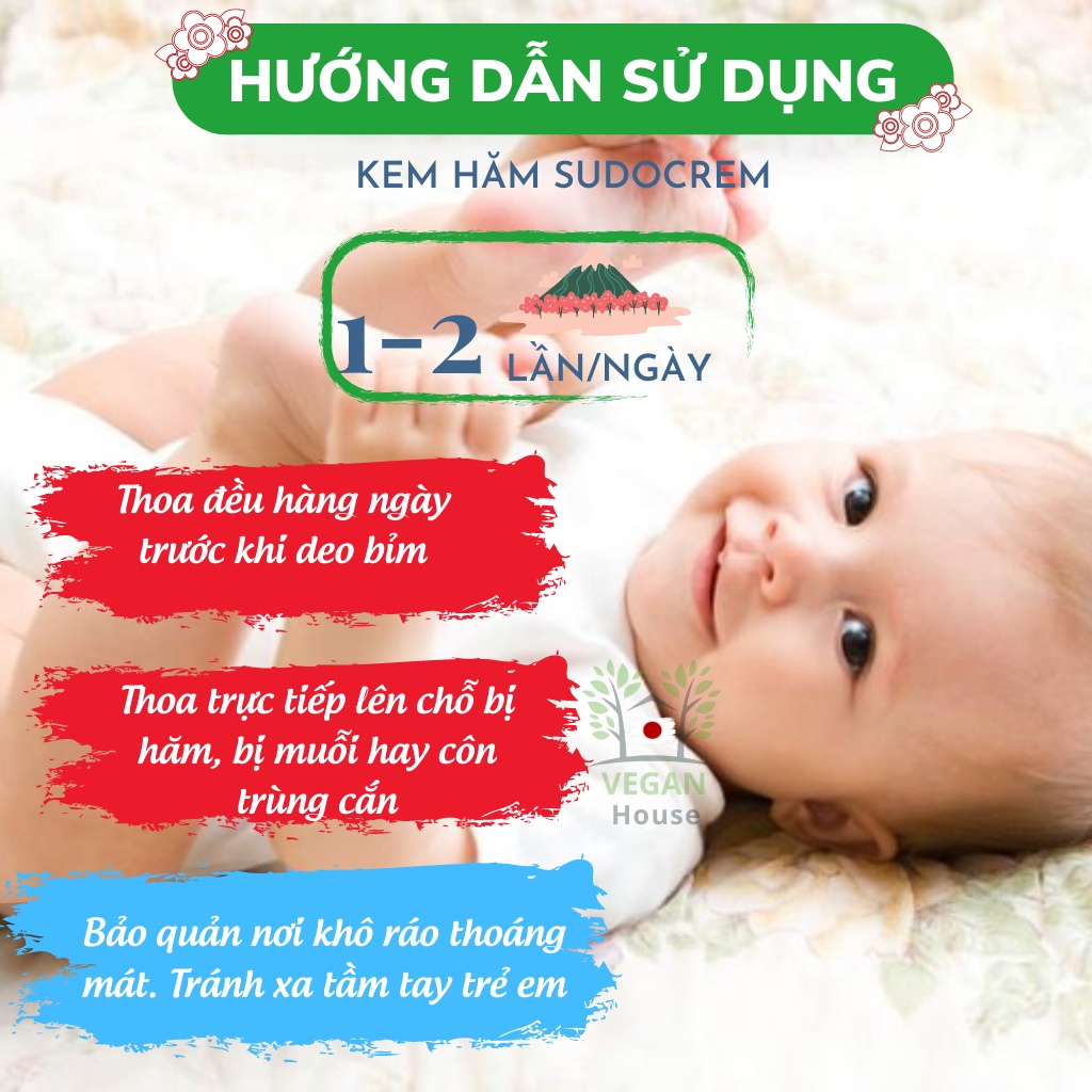 Kem bôi hăm sudocrem cho bé