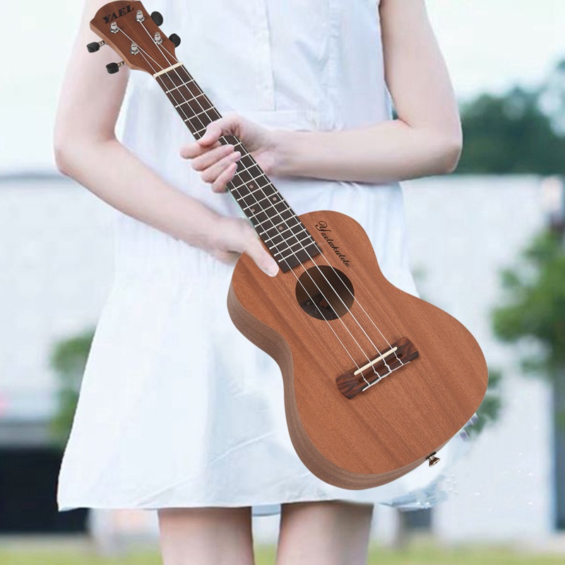 Bộ Đàn Ukulele Gỗ 18 Phím 23 Inch Kèm Túi Đựng Và Dây Đeo Tiện Dụng