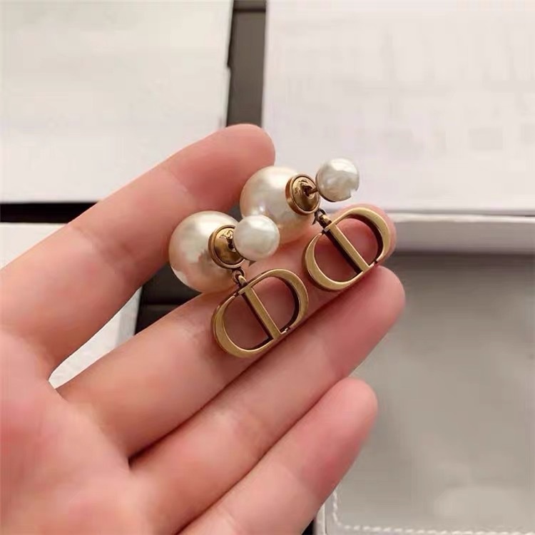 Bông tai mạ bạc 925 đính ngọc trai phong cách Hàn Quốc thời trang chất lượng cao