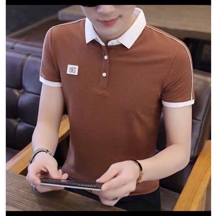 Áo thun nam có cổ tay ngắn vải thun cotton poly co giãn chống nhăn skymen fashion - ATN00