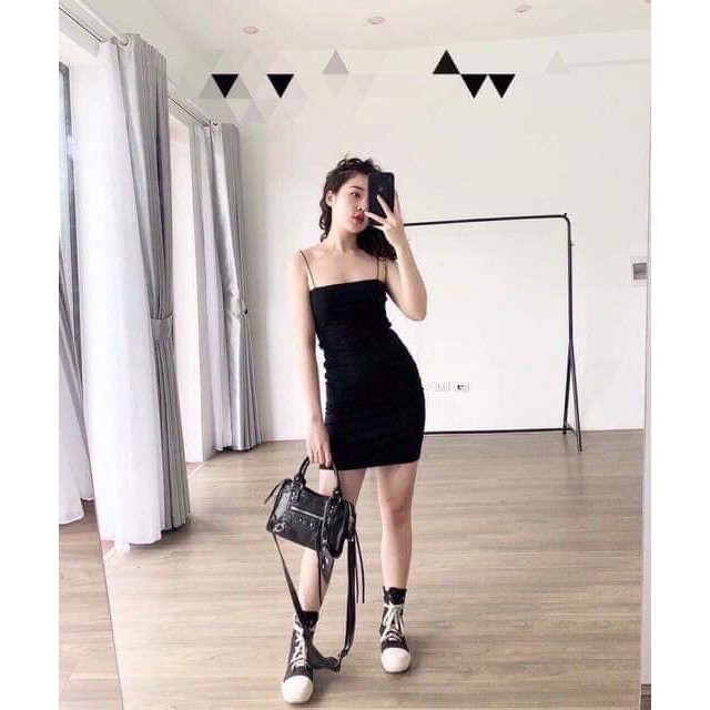 VÁY BODY DÂY BÚN ĐEN CỰC XINH HD06 | BigBuy360 - bigbuy360.vn