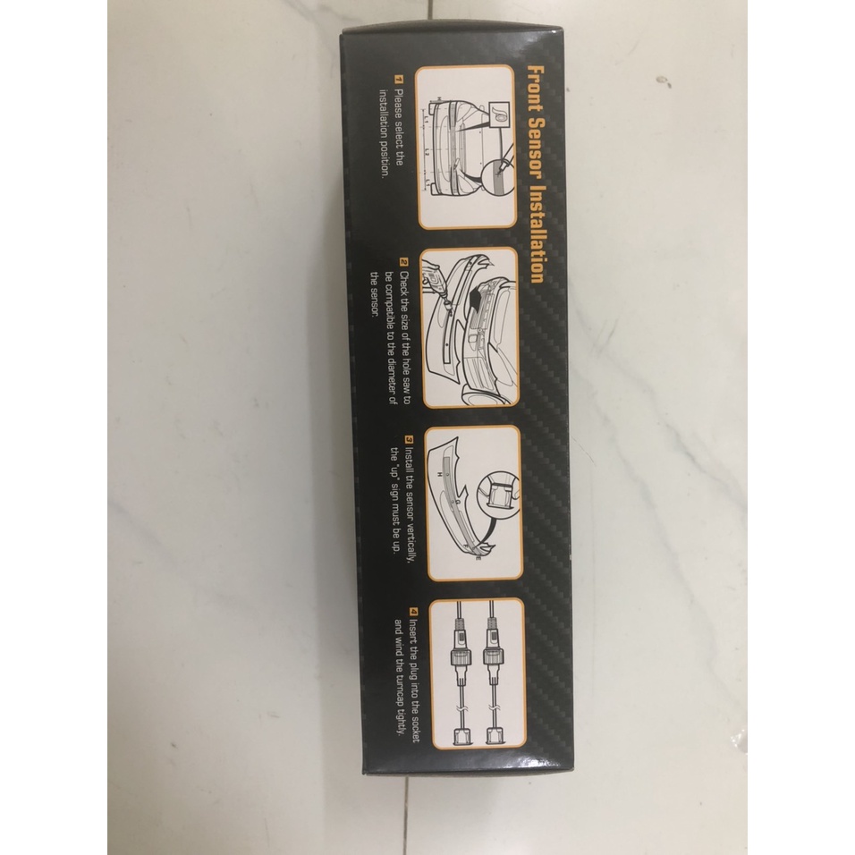 Mắt cảm biến cảnh báo va chạm trước/ sau cho xe ô tô, xe hơi V6/V8 Steelmate màu đen, màu trắng