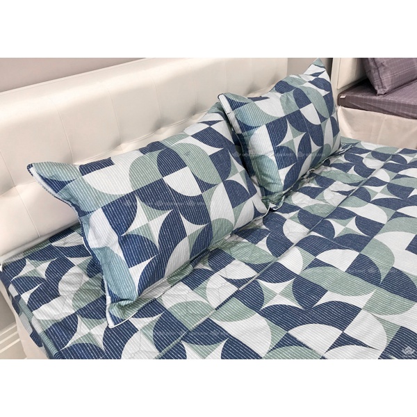 Bộ ga gối Sông Hồng Basic cotton BC22058