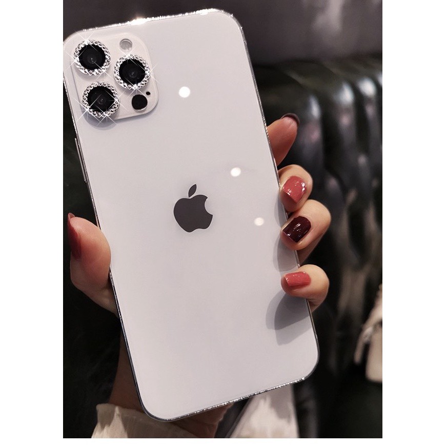Bộ 3 dán kim cương bảo vệ mắt camera IPhone 12 Pro Max, 12 Pro, 12, 12 Mini 11 ,11 ,11 pro max