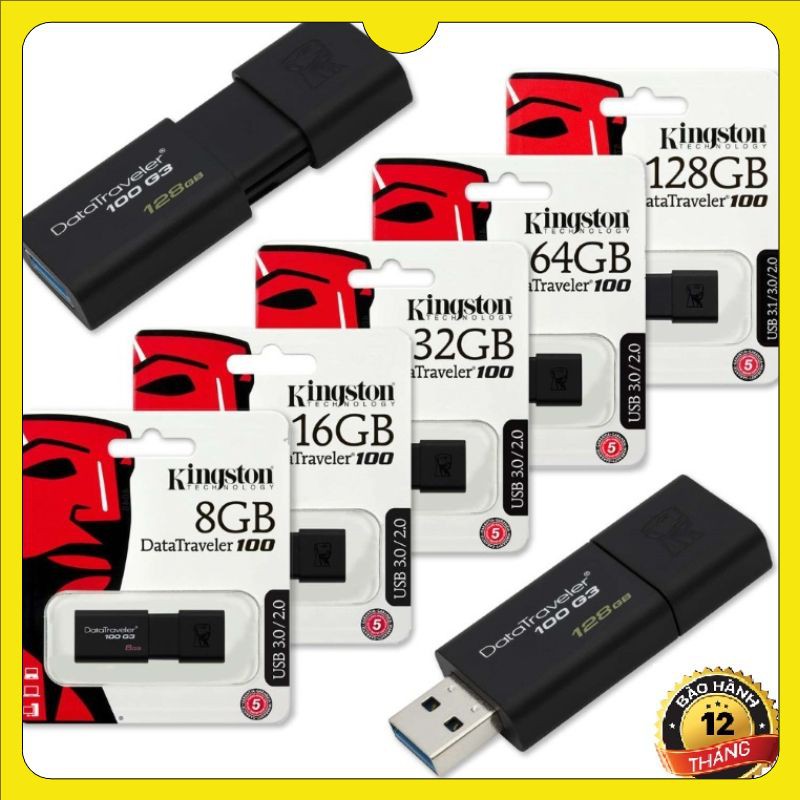 [HÀNG CHÍNH HÃNG] USB 3 0 kingston 32Gb/16Gb G3 bảo hành 12 tháng