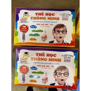 Bộ thẻ học 16 chủ đề 416 thẻ học thông minh cho bé
