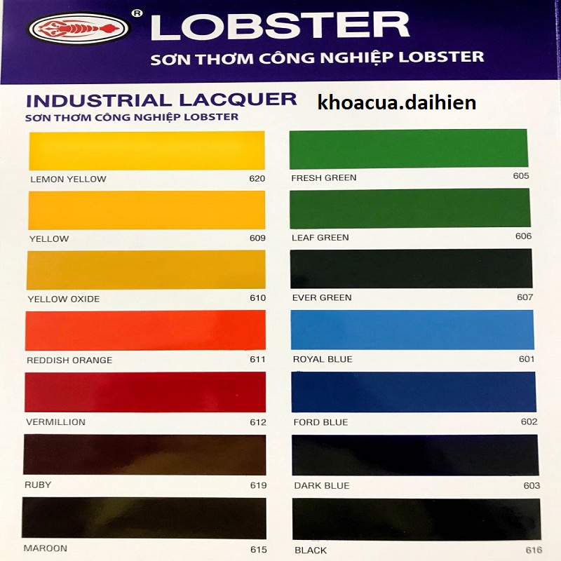 sơn thơm công nghiệp cao cấp lobster chính hãng 800ml