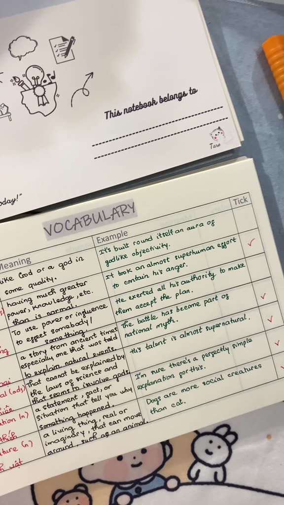 Sổ Vocabulary Sổ từ vựng IELTS, Tiếng Anh Taro Stationery | BigBuy360 - bigbuy360.vn