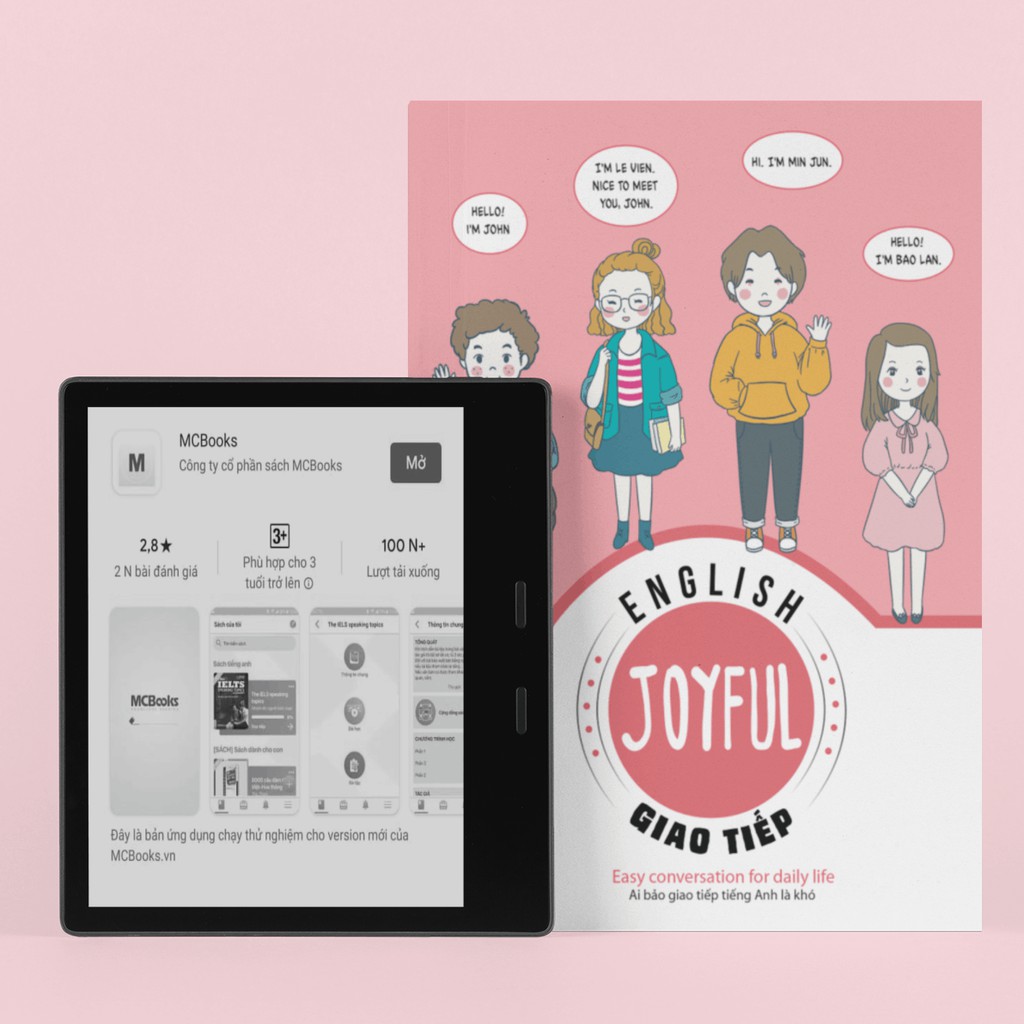 Sách - Joyful English - Easy Conversation For Daily Life: Ai Bảo Tiếng Anh Là Khó (Học Cùng App MCBOOKS)