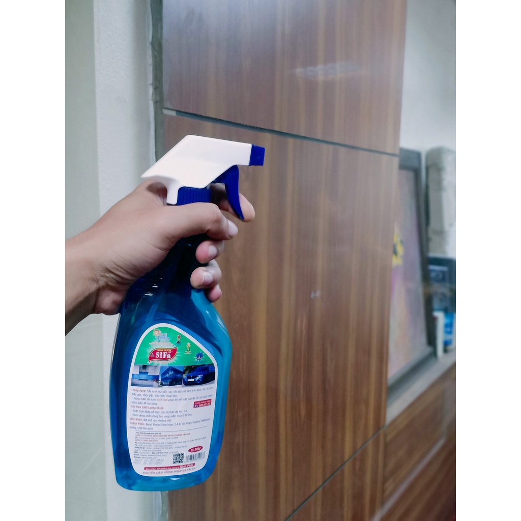 Nước rửa kính sifa999 650ml, gương nhà tắm, kính ô tô, các loại gương kính khác, cam kết như quảng cáo.