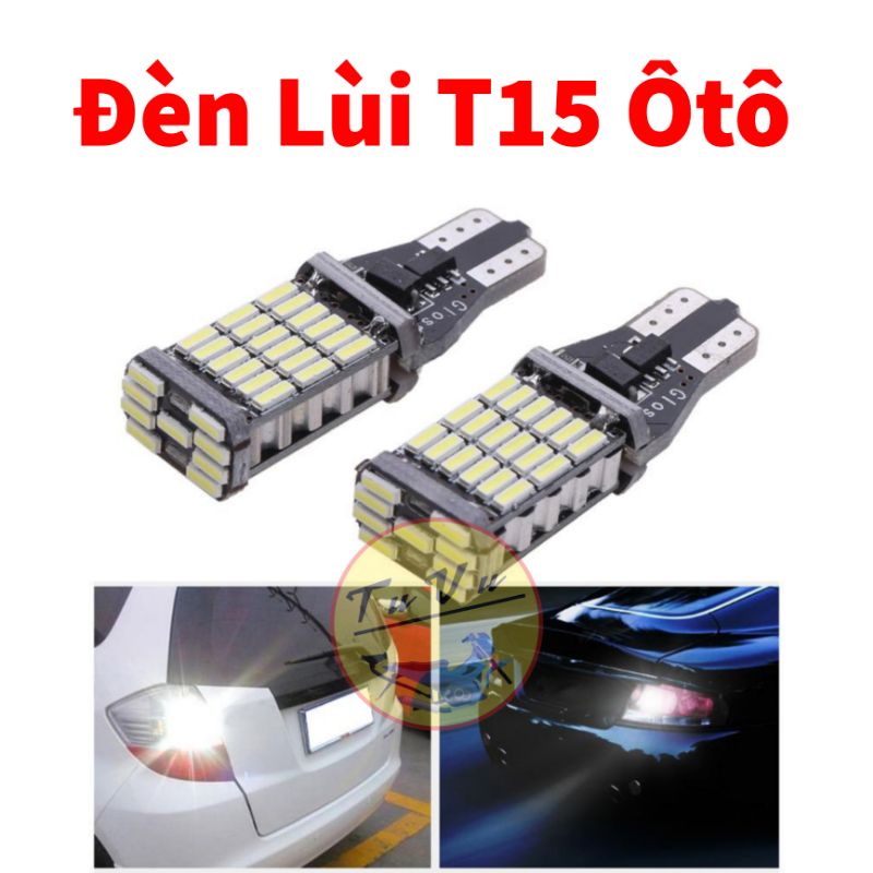 Đèn Led Lùi T15 Dành Cho Xe Oto ánh sáng trắng