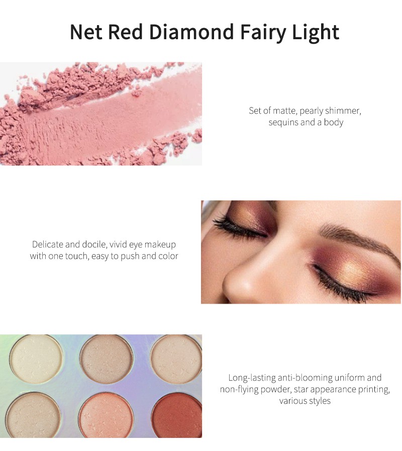 6 Colors Highlighter Makeup Shimmer Baking Powder Highlighter Palette Skin Brighten Highlight Face Contour Concealer