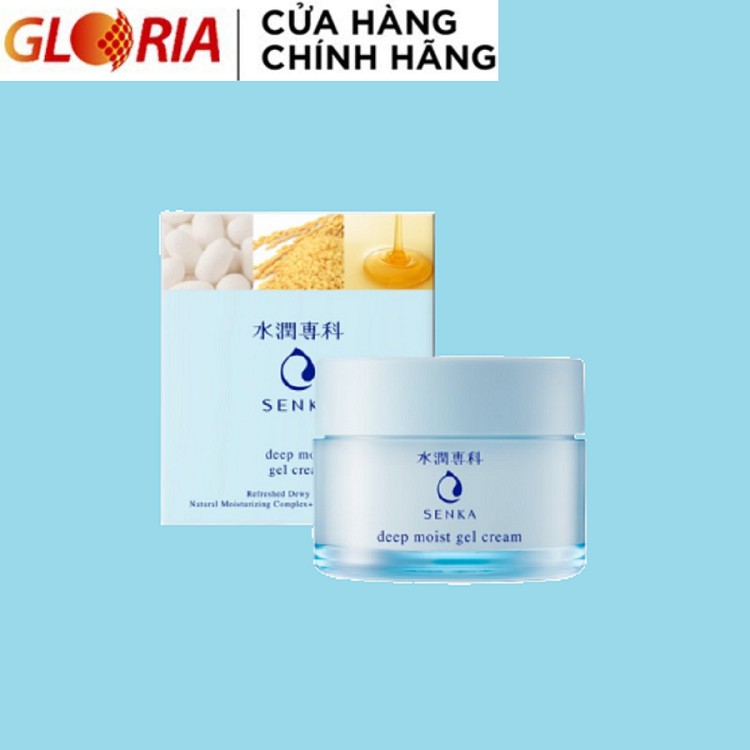 Mặt nạ ngủ cấp ẩm chuyên sâu dạng gel Senka Deep Moist Gel Cream 50g