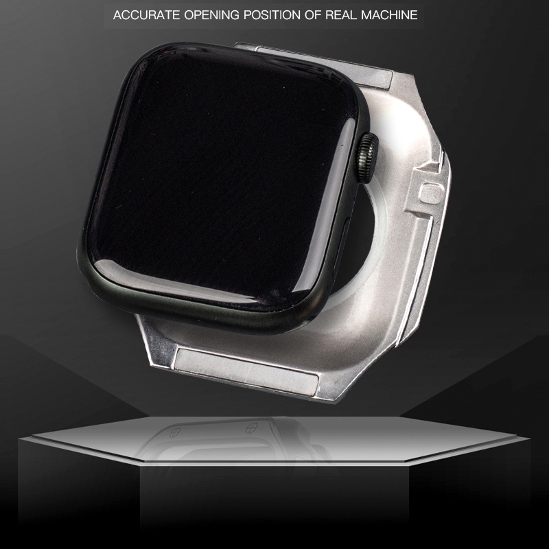 Dây Đeo Thay Thế Bằng Thép Không Gỉ 45mm 44mm Cho Iwatch Series 7 6 Se 5 4