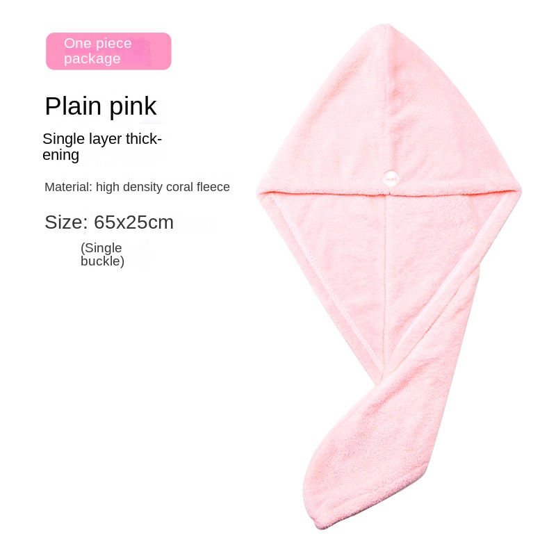 Ultra Khăn Quấn Tóc Bằng Lông Cừu San Hô Dày Thấm Hút Nước Nhanh Khô