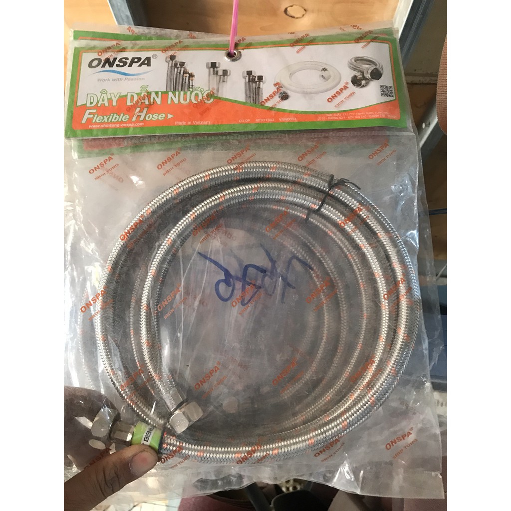 DÂY CẤP NƯỚC ONPAS ĐỦ SIZE BỌC BỐ INOX 304