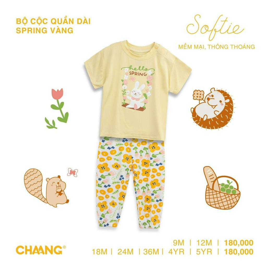 Bộ Cộc Quần Dài Spring Vàng CHAANG SS23D1