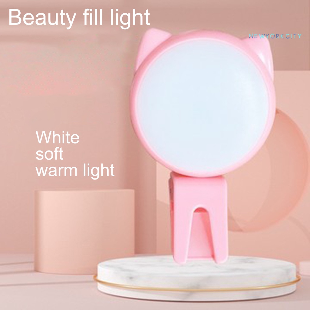 Vòng Đèn LED Chụp Ảnh Selfie Điện Thoại Di Động Hình Tai Mèo