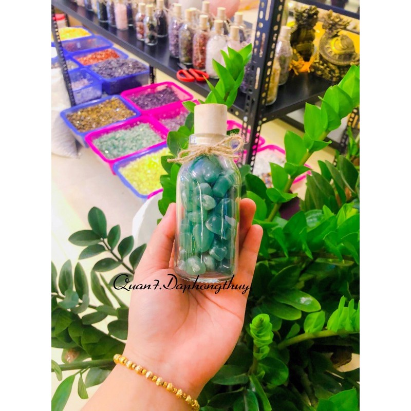 Lọ Đá Màu Xanh Tự Nhiên Phong Thuỷ 300gram