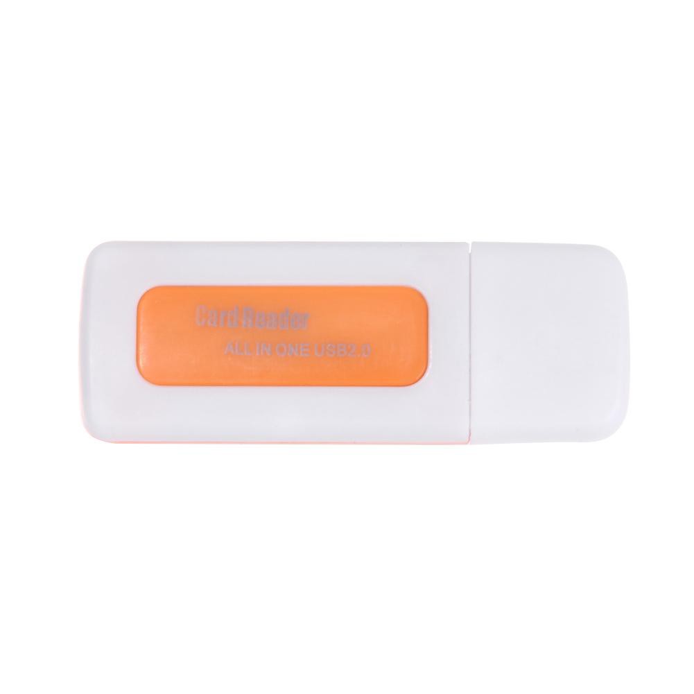 High Mini USB2.0 4 Card Slots Smart Card Reader SD/MMC TF MS M2 Card Reader