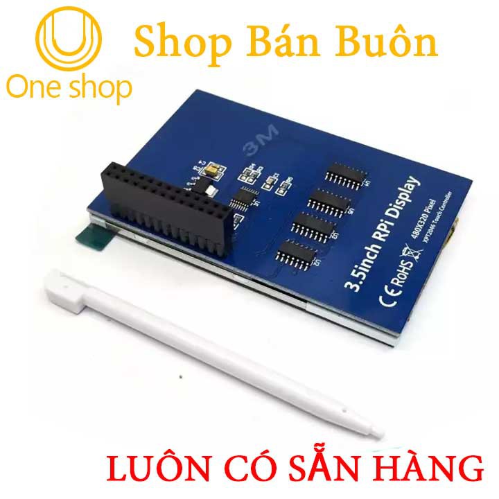 Màn Hình Raspberry Cảm Ứng Điện Trở 3.5Inch (Tặng Kèm Bút Cảm Ứng)