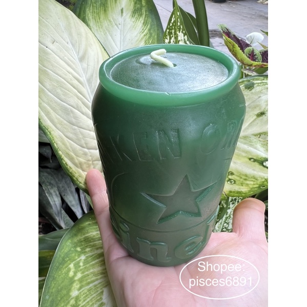 Bộ 2 đèn cầy lễ hội hình lon bia HEINEKEN