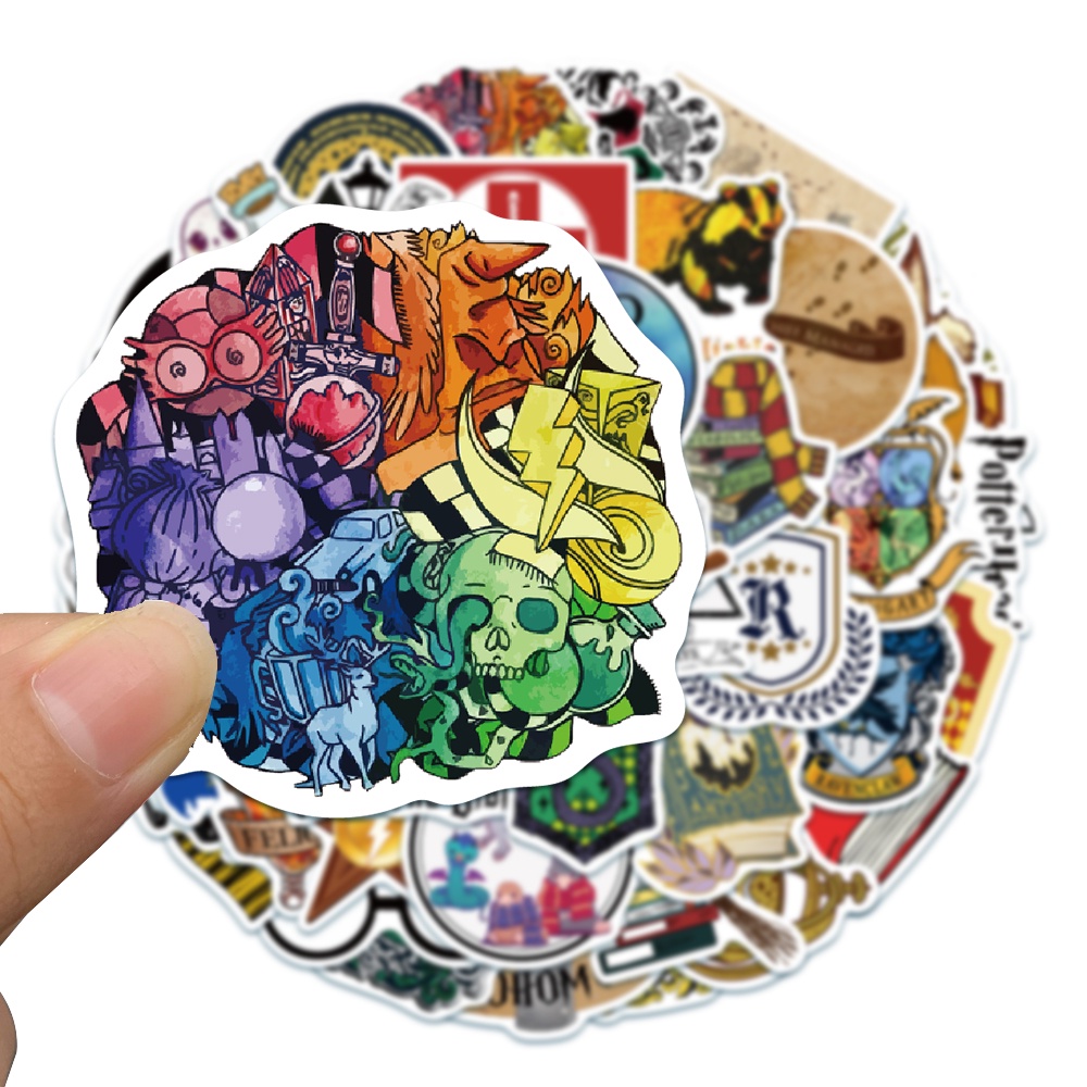 10 / 50 Sticker Dán Laptop Chống Nước Hình Harry Potter Hoạt Hình
