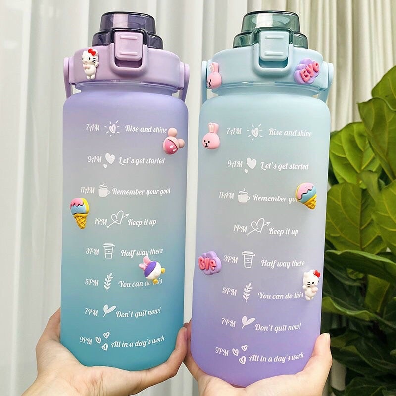 Bình Nước 2 Lít Chia Vạch Siêu To Khổng Lồ