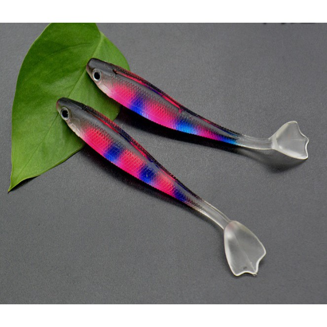 Bộ 2 con mồi mềm 5g dài 9cm - mồi câu lure, câu cá lóc