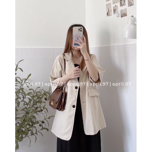 Áo vest blazer tay ngắn (ảnh thật/ có sẵn) | BigBuy360 - bigbuy360.vn