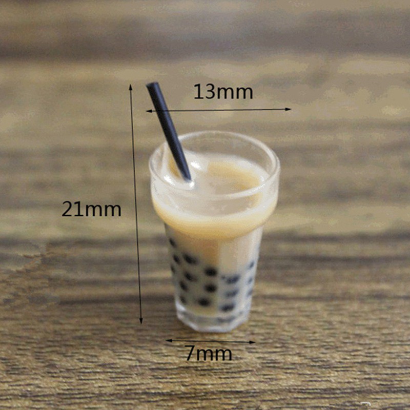 Cặp bông tai kiểu ly trà sữa siêu đáng yêu