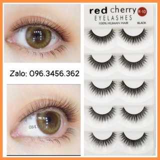 Lông mi giả 3d red cherry set 05 cặp lmr3d