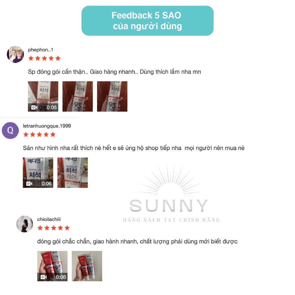 Kem đánh răng Median Dental IQ 93% chính hãng Hàn Quốc giúp trắng răng, thơm miệng