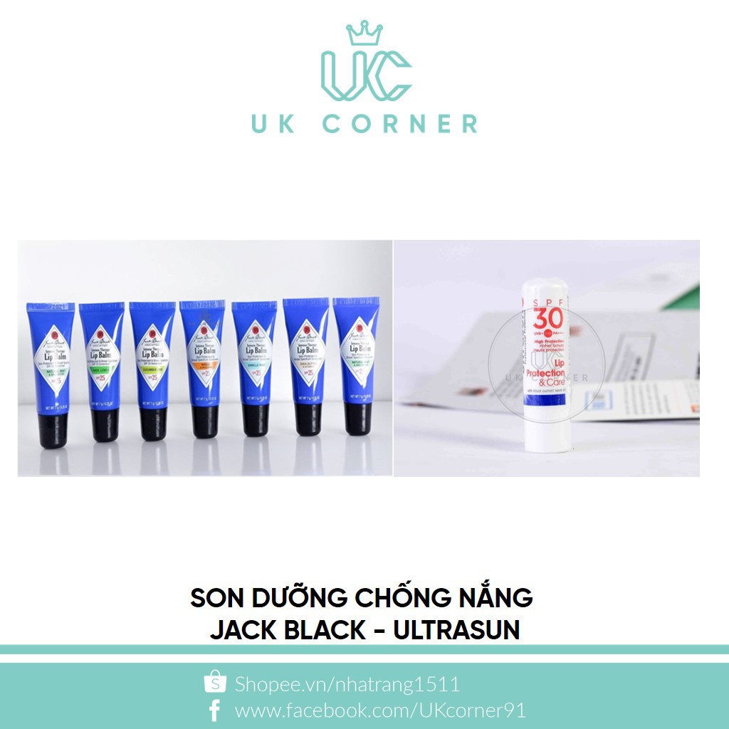 (Có sẵn) Son dưỡng chống nắng Jack Black - Ultrasun