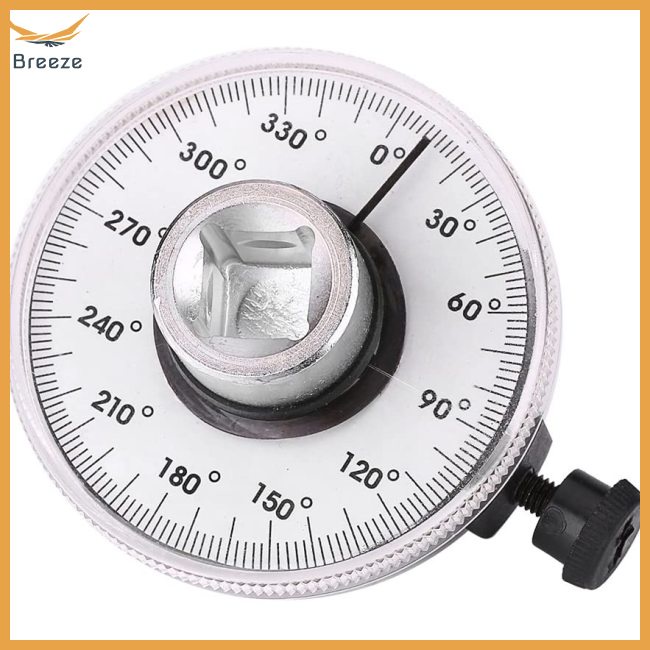 breeze 1/2&quot; Drive Torque Angle Gauge Plastic Plus Chrome Vanadium Steel Torque Degree Gauge