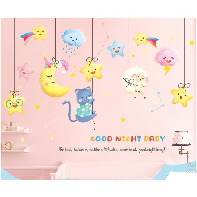 Decal Dán Tường Decal Trang Trí Phòng Cho Bé Siêu Đẹp Khổ To ( 60*90cm)