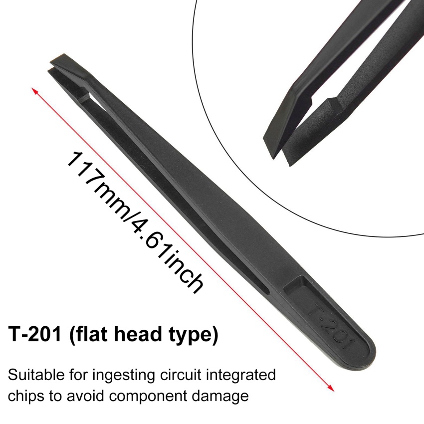 Set 8 nhíp sợi carbon nhựa chống tĩnh điện DIY