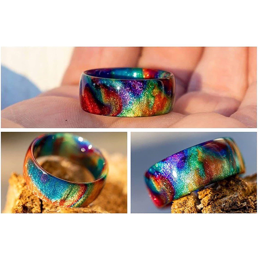Nhẫn Đeo Khớp Ngón Tay Bằng Nhựa Acrylic Nhiều Màu Thời Trang Vintage Cho Nữ
