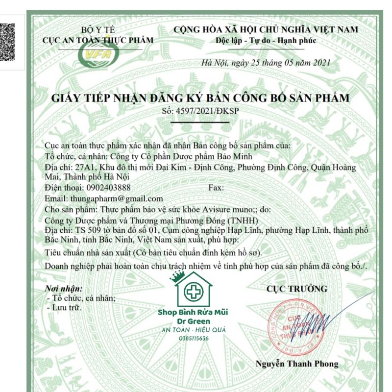 Avisure Muno - tăng sức đề kháng tự nhiên cho bé