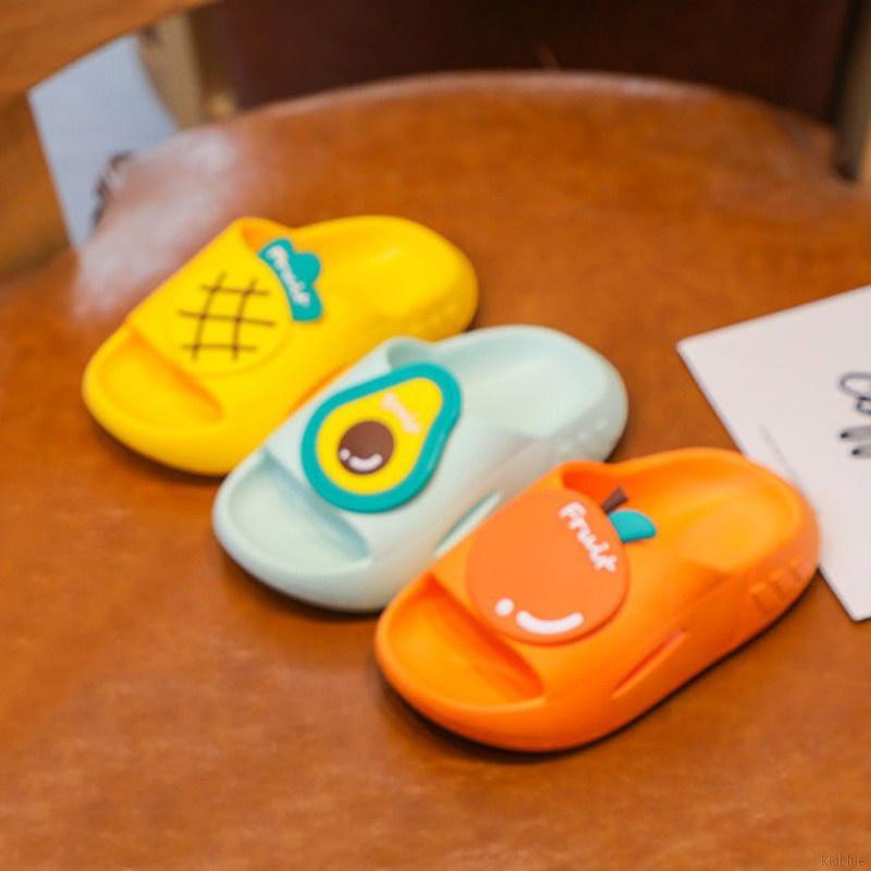 Dép Quai Ngang Đế Mềm Thoáng Khí Chống Trượt Chống Thấm Nước Màu Cầu Vồng In Chữ Dễ Thương Cho Bé