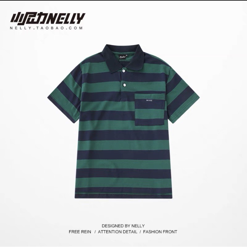 Áo polo nelly  dáng unisex form rộng 39