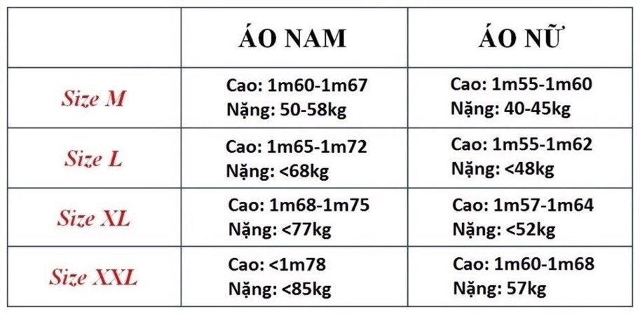 ÁO THUN NAM NỮ CHẤT VẢI CÁ SẤU CỰC ĐẸP