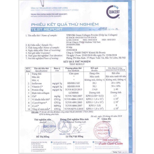 Diệp Lục Collagen Green Collagen Powder | Thế Giới Skin Care
