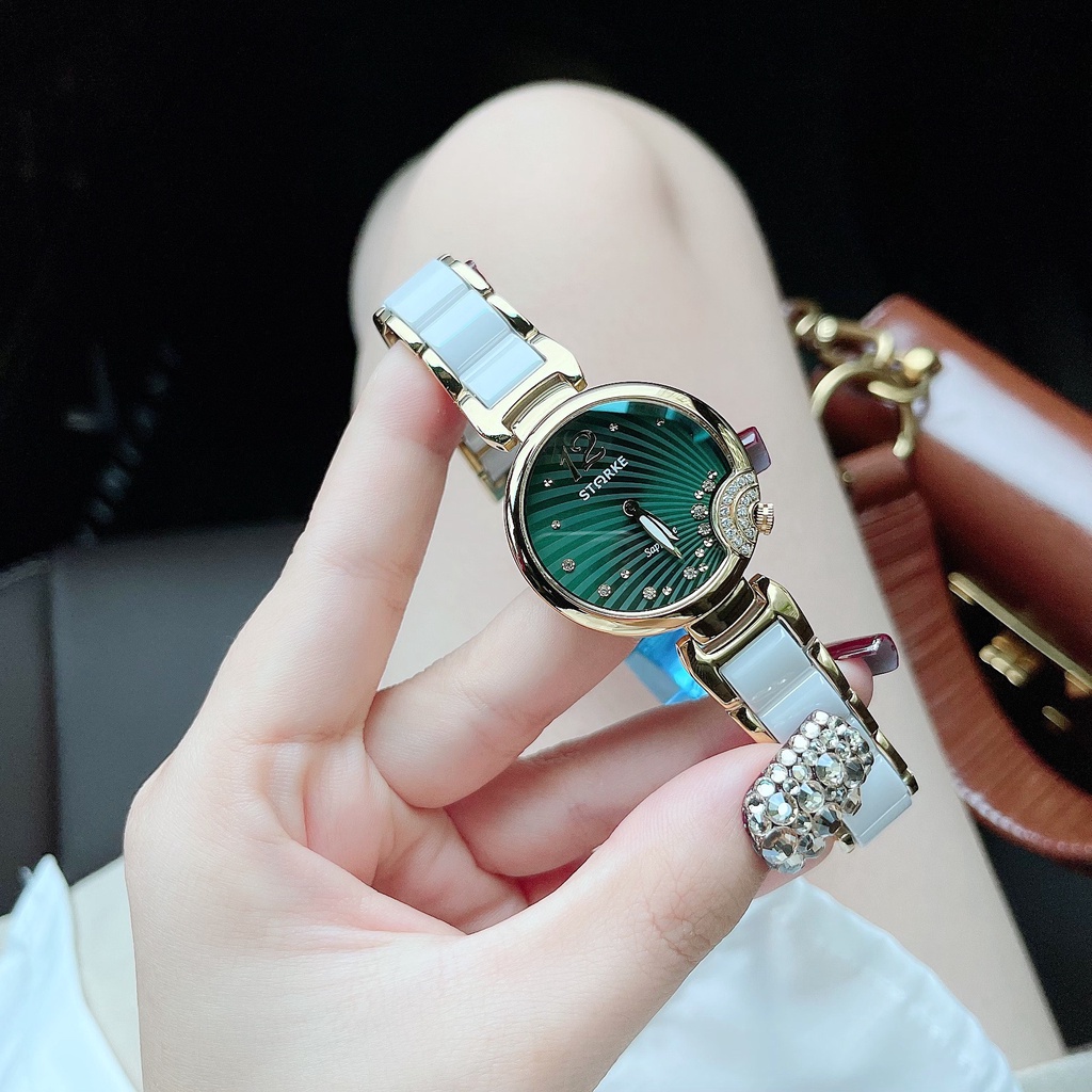 Đồng hồ nữ dây thép Starke Primaluna Green